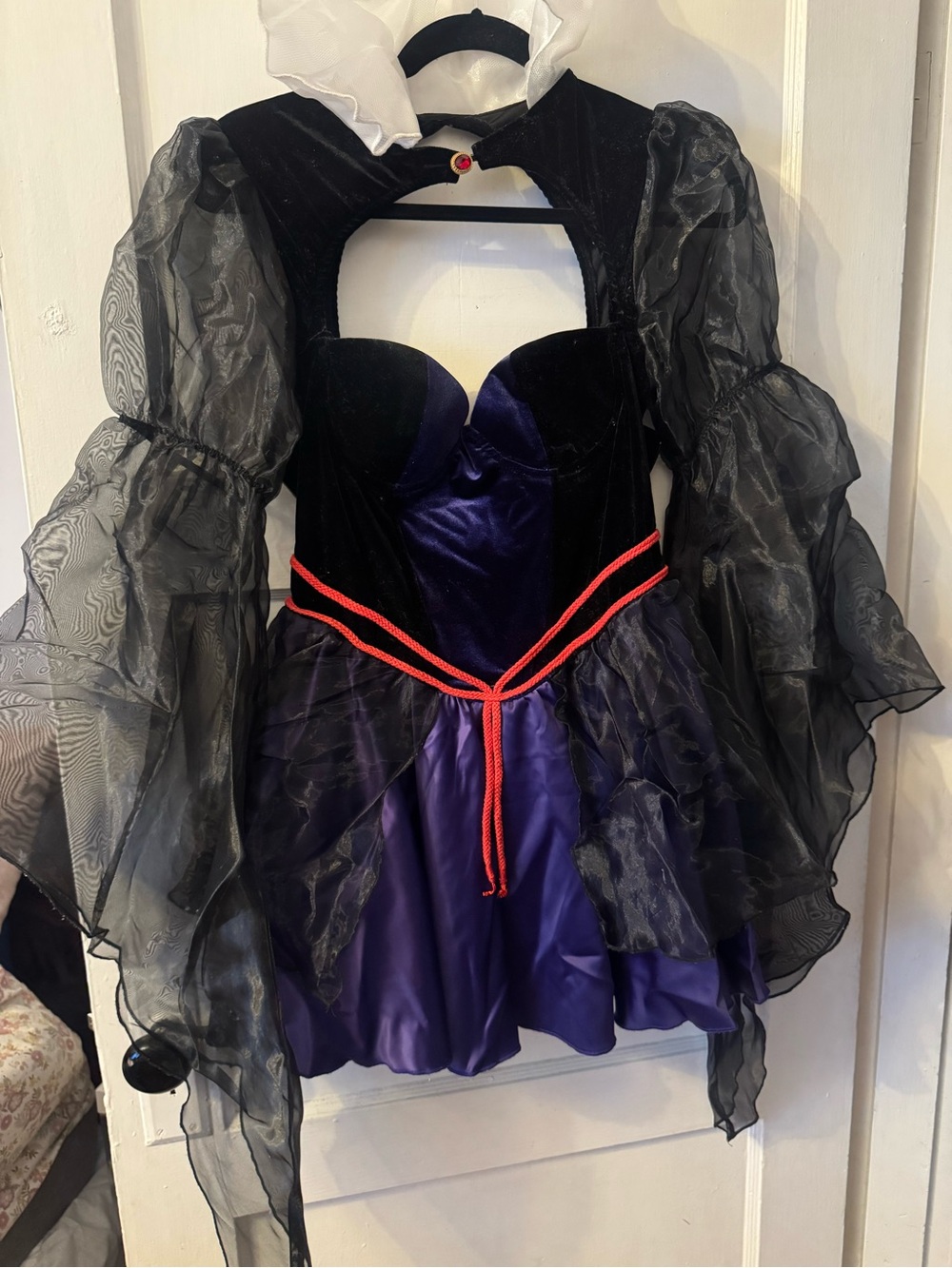 Dolls Kill Evil Queen Halloween Costume Black Purple Dress